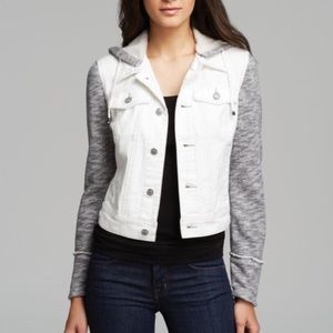 free people white denim jacket